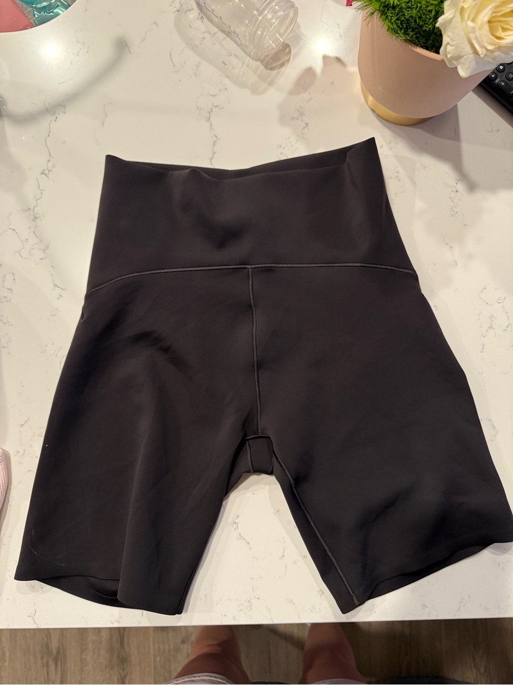 High-Waist Black Women’s Real Luxe Street bike shorts